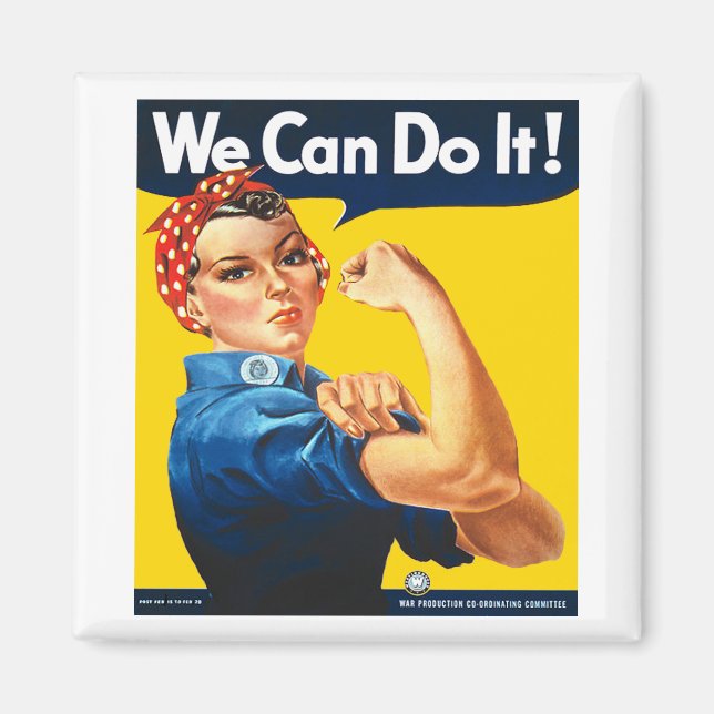 Imán Rosie the Riveter Fridge Magnet (Frente)