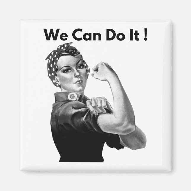 Imán Rosie The Riveter Podemos Hacerlo (Frente)