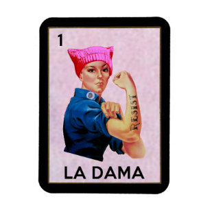 Imán Rosie the Riveter se resiste a La Dama Loteria
