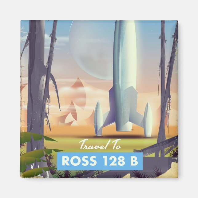 Imán Ross 128 B poster de ciencia ficción (Frente)