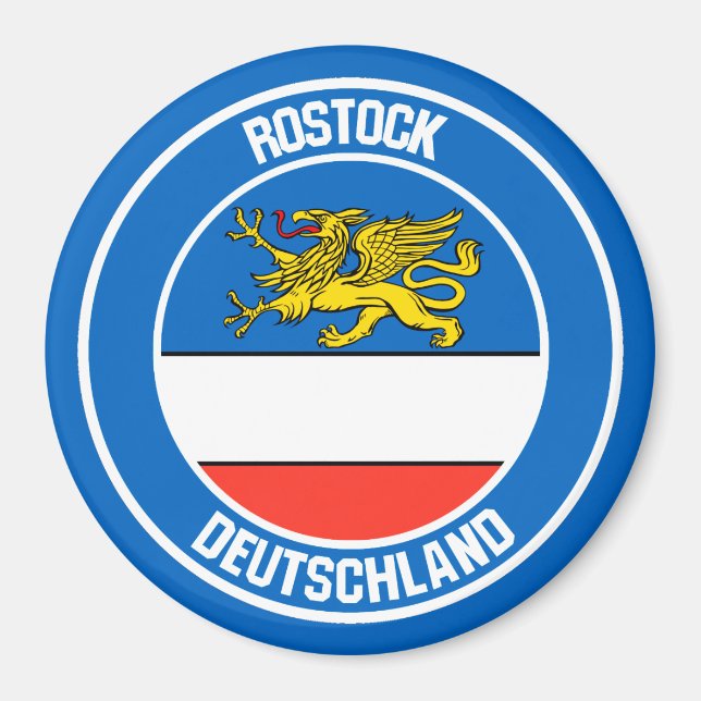 Imán Rostock Round Emblem (Frente)