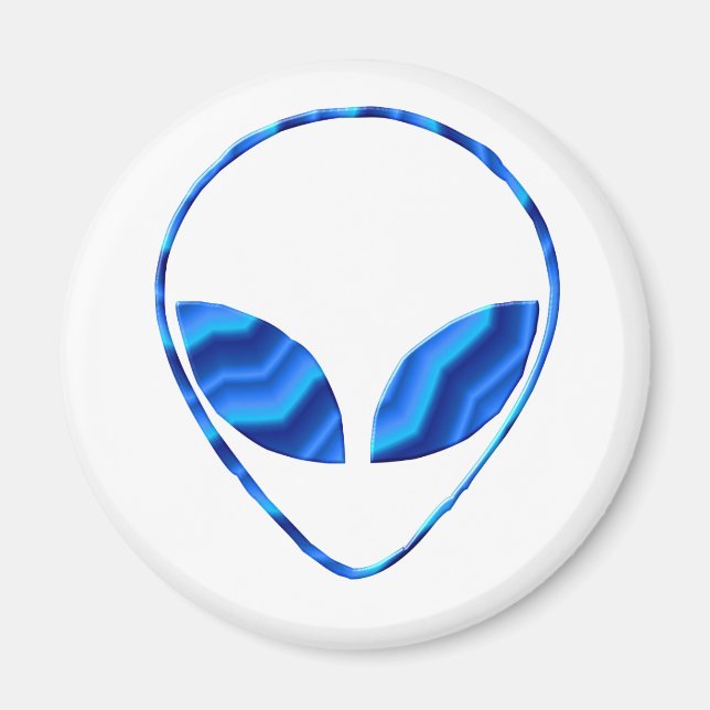 Imán Roswell Alien Round Magnet (Frente)