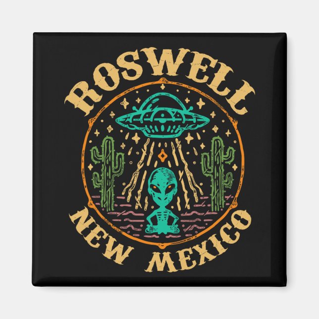 Imán Roswell Nm 1947 - Funny Roswell Aviation New Mexic (Frente)