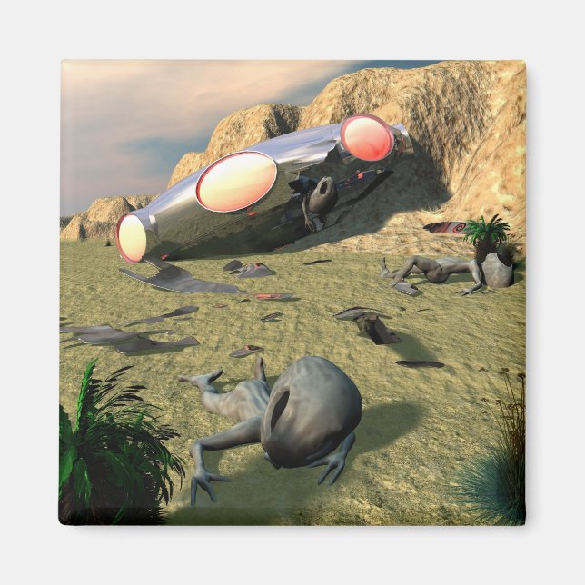 Imán Roswell UFO Crash Magnet (Frente)