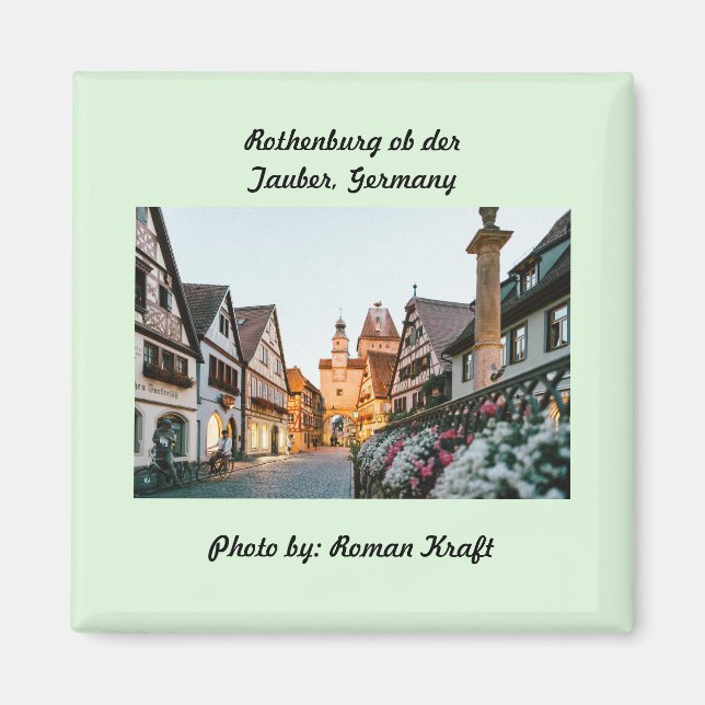 Imán Rothenburg ob der Tauber, Alemania (Frente)