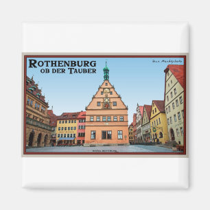 Imán Rothenburg od Tauber - der Marktplatz