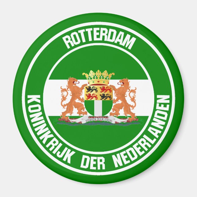 Imán Rótterdam Round Emblem (Frente)