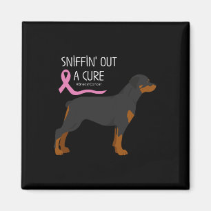 Imán Rottweiler Dog Lover Concienciación sobre el cánce