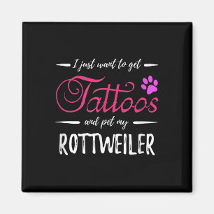 Imán Rottweiler Dog Lover Tattoo Funny Perro Mamá Regal
