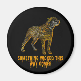 Imán Rottweiler Dog Silhouette Fun Halloween Magnet