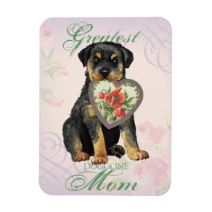 Imán Rottweiler Heart Mom