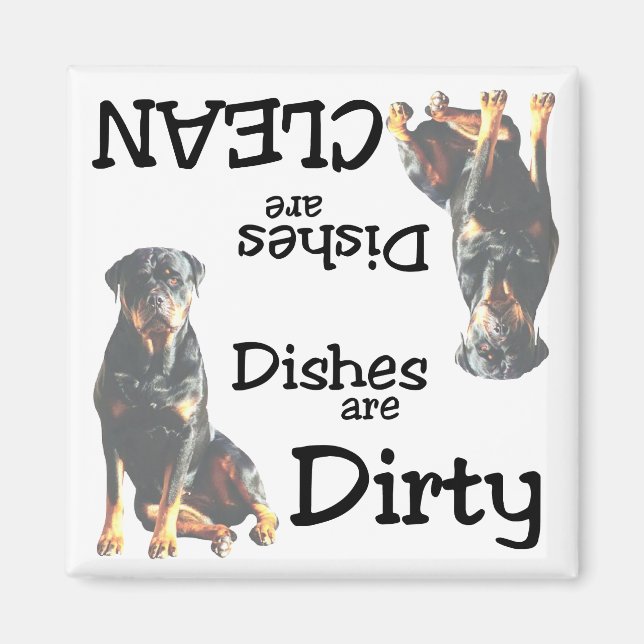 Imán Rottweiler Lovers Dishlavavajillas Magnet (Frente)