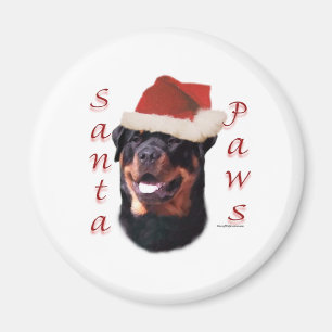 Imán Rottweiler Santa Paws