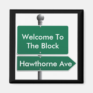 Imán Rótulo callejero personalizado