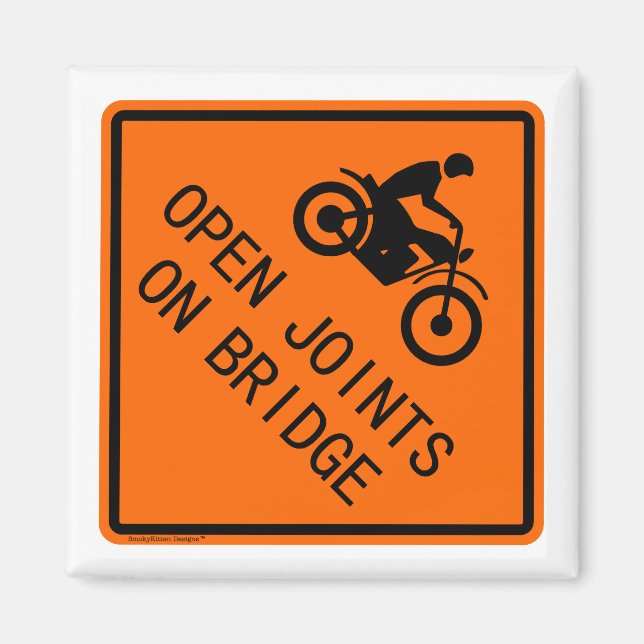 Imán Rótulo clásico de motocicletas - Puentes abiertos (Frente)