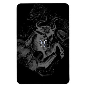 Imán Rótulo cromado como Taurus Zodiac en Hevelius