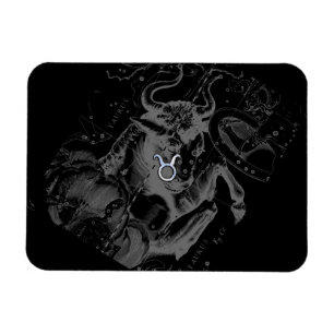 Imán Rótulo cromado como Taurus Zodiac en Hevelius