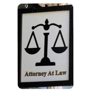 Imán Rótulo De Abogados