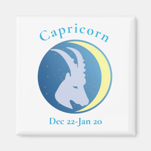 Imán Rótulo de Capricorn Thunder_Cove (Frente)