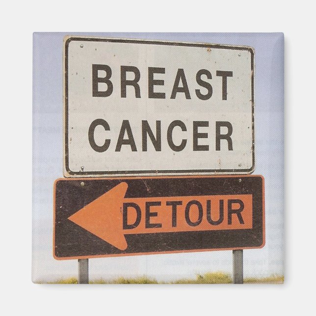 Imán Rótulo de detección del cáncer de mama (Frente)