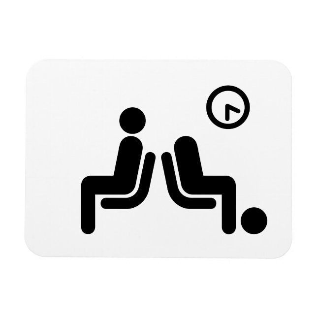 Imán Rótulo de espera larga (Horizontal)