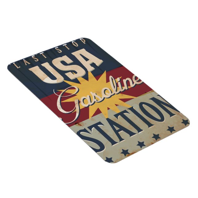 Imán Rótulo de Gasolina de época (Lado Derecho)