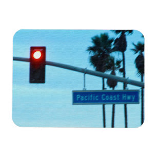 Imán Rótulo de la autopista de la costa del Pacífico Ca