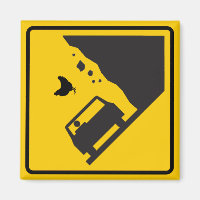 Rótulo de la autopista de la zona de pollo en caíd