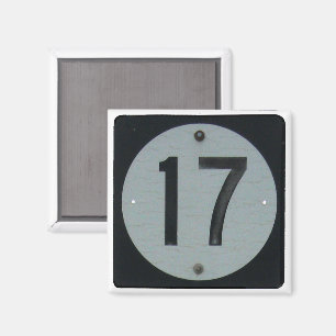 Imán Rótulo de la carretera estatal 17