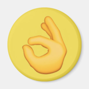 Imán Rótulo de la mano correcto