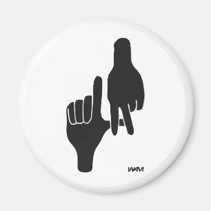 IMÁN RÓTULO DE LA MANO DEL LA DE LOS ÁNGELES