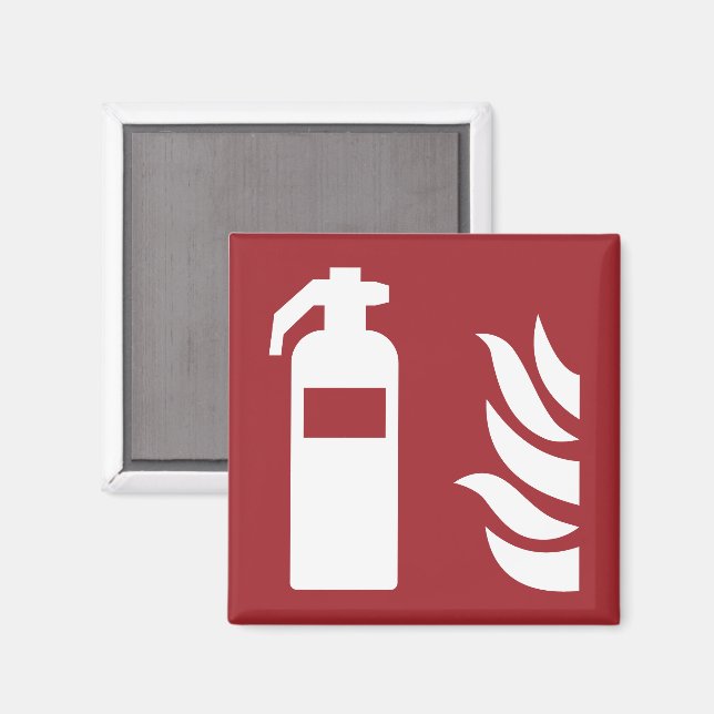 Imán Rótulo de seguridad de extinguidores de incendios (Anverso/Reverso)