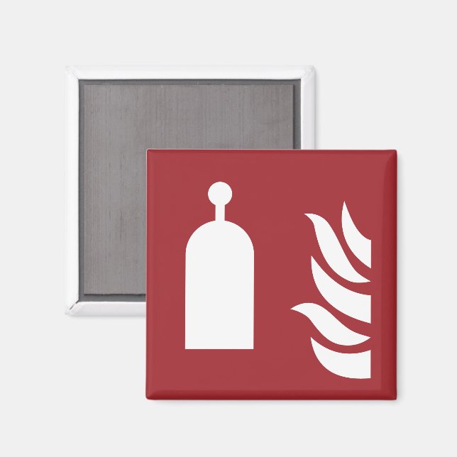 Imán Rótulo de seguridad de la estación de lanzamiento  (Anverso/Reverso)