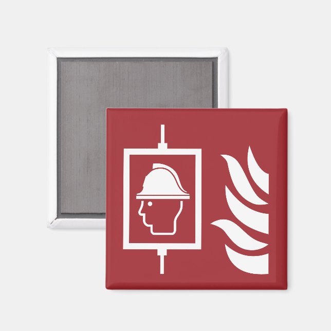 Imán Rótulo de seguridad de los elevadores de incendios (Anverso/Reverso)