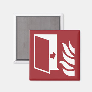 Imán Rótulo de seguridad de puertas de protección contr