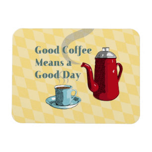 Imán Rótulo del buen café del siglo medio l retro