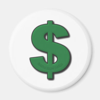 Imán Rótulo del dólar verde