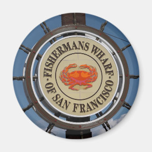 Imán Rótulo del muelle del pescador