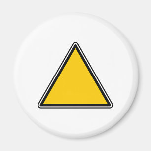 Imán Rótulo en blanco amarillo