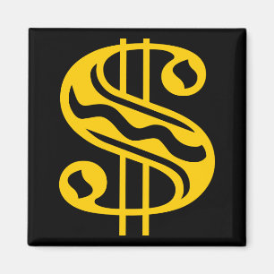 Imán Rótulo en dólares - Amber