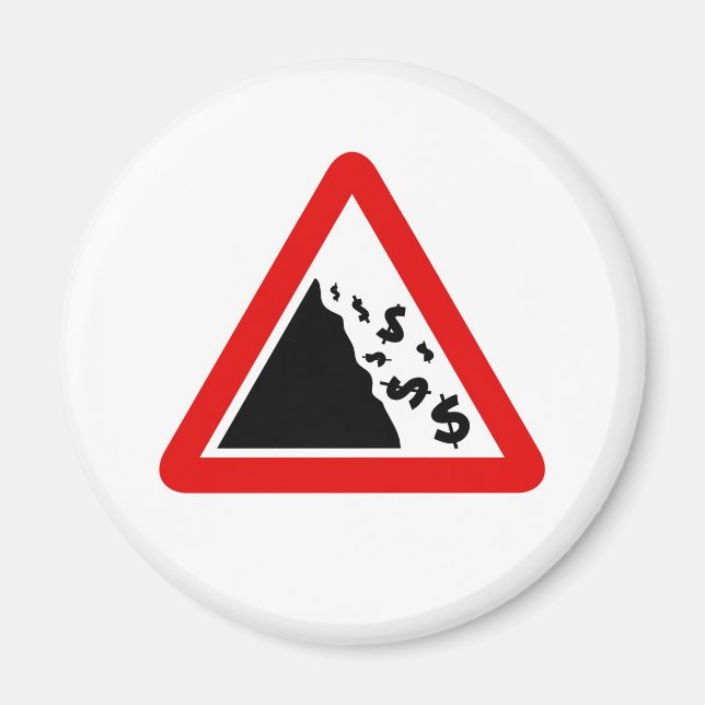 Imán Rótulo en dólares en baja (Frente)