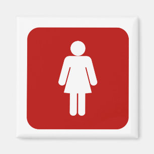 Imán Rótulo femenino