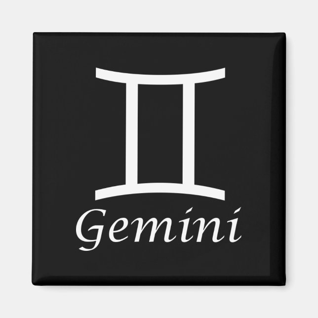 Imán Rótulo "Gemini" Zodiac (Frente)