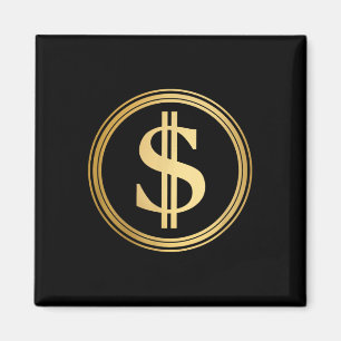 Imán Rótulo Golden Dollar, p. ej. 4 de julio Trump 47 R