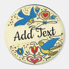 Imán Rótulo Hex holandés Pennsylvania , añadir texto