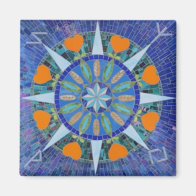 Imán Rótulo hexadecimal para la abundancia (Frente)