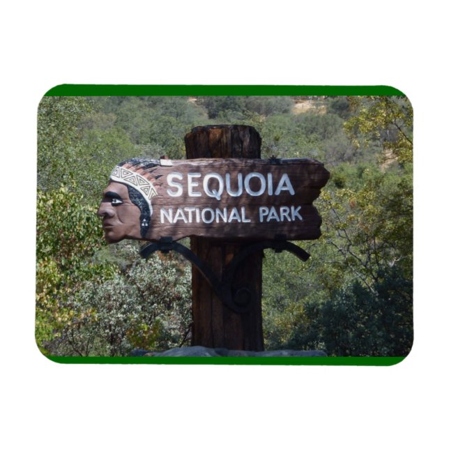 Imán Rótulo histórico, Parque Nacional Sequoia (Horizontal)