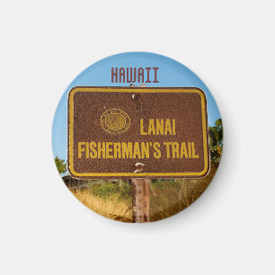 Imán Rótulo Lanai Hawaii Beach Trail