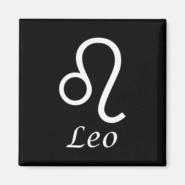 Imán Rótulo "Leo" Zodiac (Frente)
