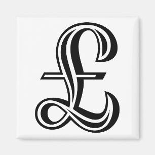 Imán Rótulo Libra - Negro